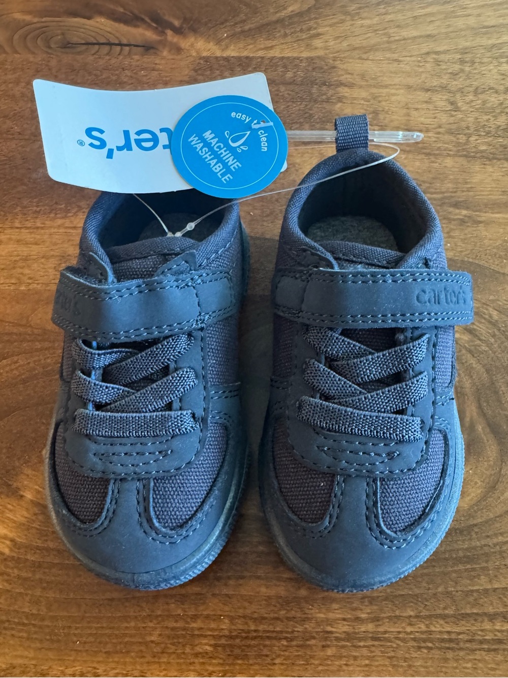 NWT Carters Size 4T 4 Toddler Ontario Navy Blue Low Top Sneakers Shoes